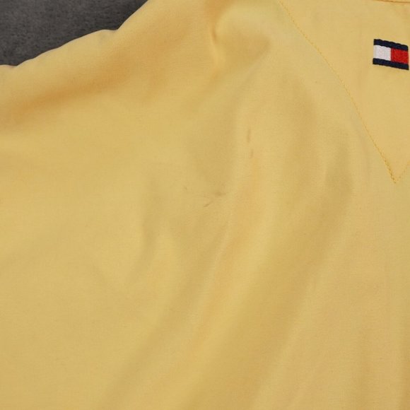 VTG Tommy Hilfiger Golf Jacket Mens M Yellow Langley Airforce Base Eaglewood GC - Picture 8 of 13